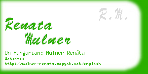 renata mulner business card