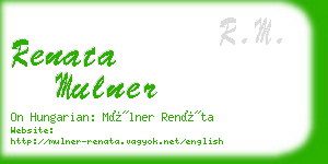 renata mulner business card